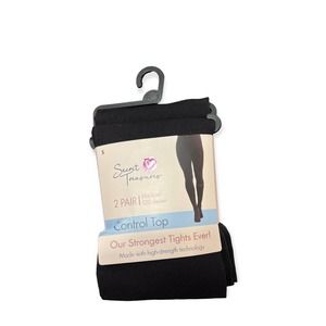 * Secret Treasures Women's Black Opaque Tights